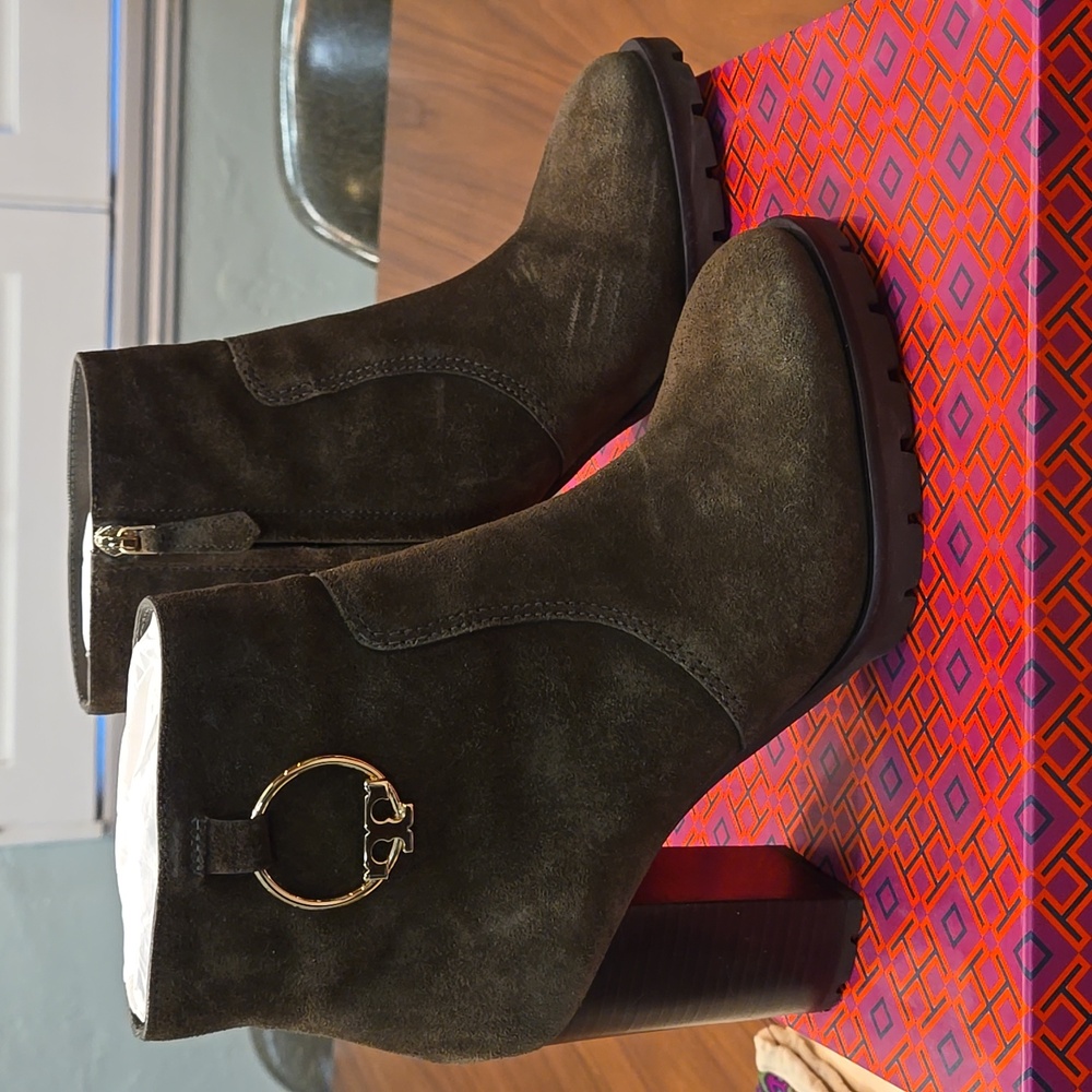 Tory Burch Sofia Lug Sole Boots